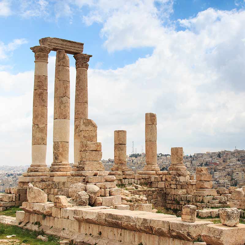 Amsterdam (Schiphol)-Amman afbeelding