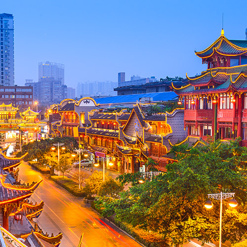 Amsterdam (Schiphol)-Chengdu afbeelding