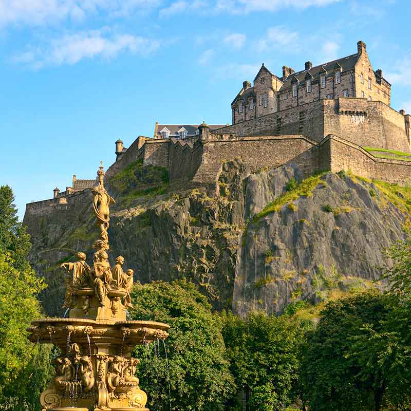 Brussel (Zaventem)-Edinburgh afbeelding