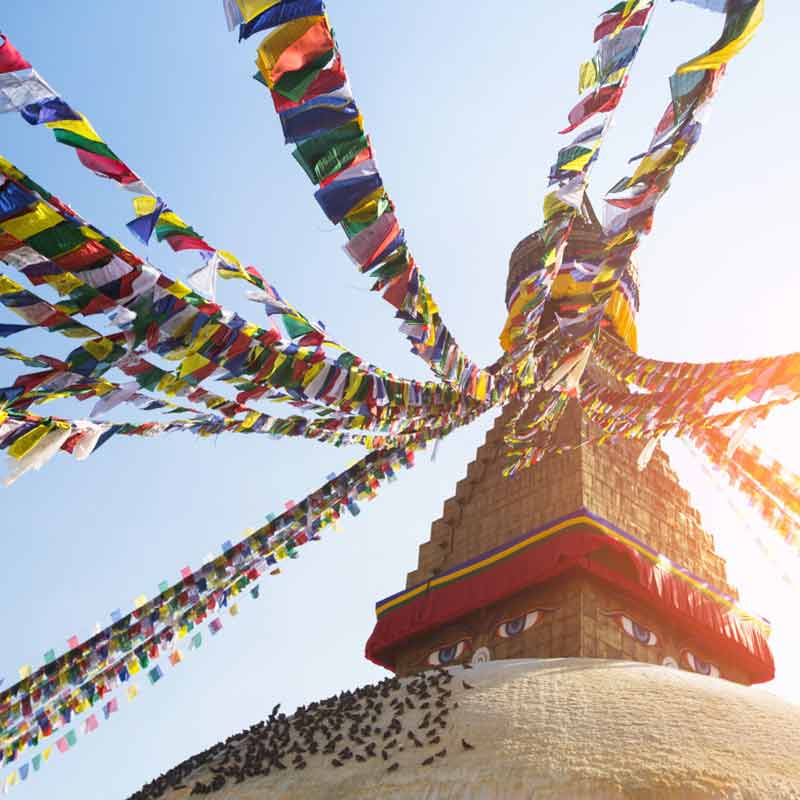 Brussel (Zaventem)-Kathmandu afbeelding