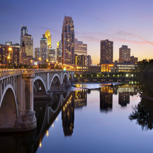 Amsterdam (Schiphol)-Minneapolis (St Paul Intl. Apt.) afbeelding