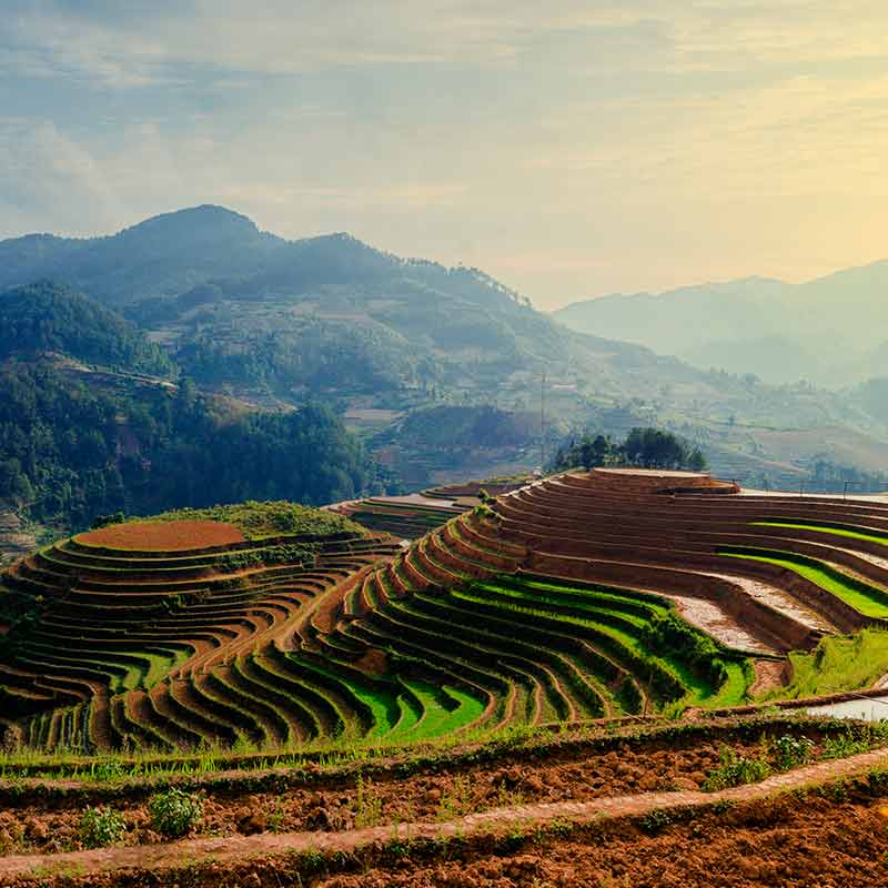 Dusseldorf (Dusseldorf Intl. Apt.)-Ho Chi Minh / Saigon (Vietnam) afbeelding